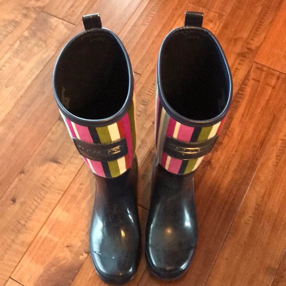 COACH rain boots
